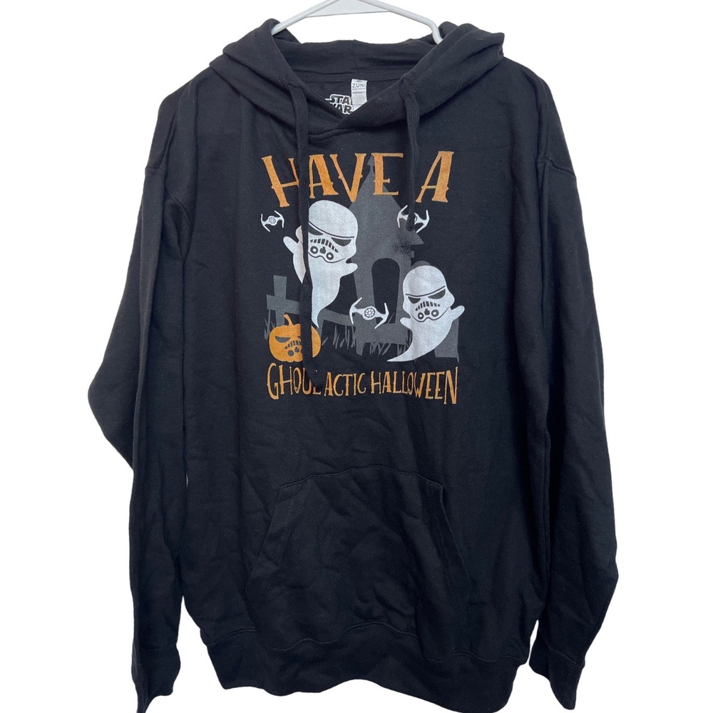 Star Wars Halloween Hoodie Mens‎ L Black Ghoul-actic Stormtrooper Ghost  Cosplay